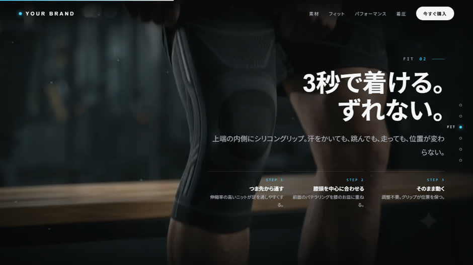 KNEE SLEEVE PRO スクロール型